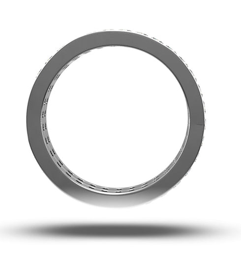 Mens 2ct G/Vs Diamond Platinum Full Band Ring